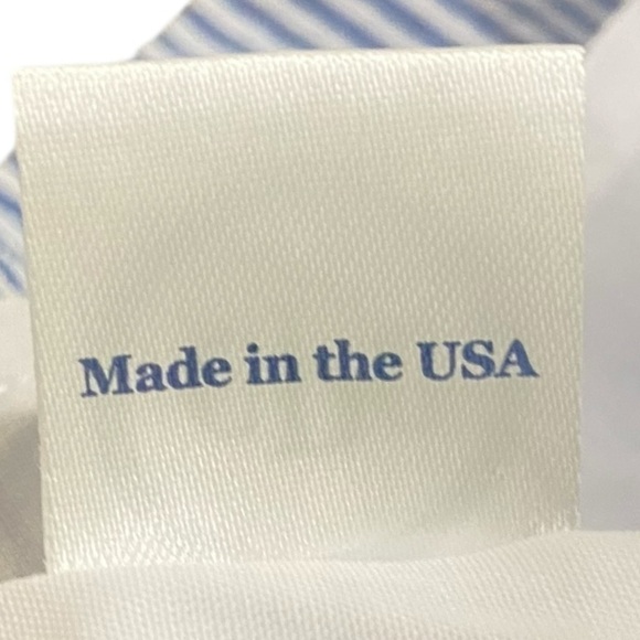 CPC Classic Prep blue seersucker dress lined red tie straps lobster pocket sz 3t - Picture 7 of 7